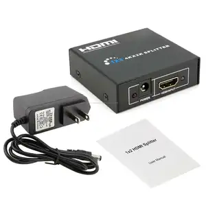 NEUE 1x2 HDMI Spliter v1.4D HD Ein Eingang zu Zwei Ausgang (1 in 2 out) + UNS Stecker