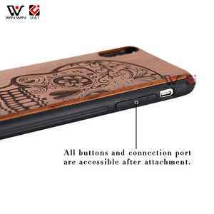 Iniu — coque de téléphone portable en bois, étui de téléphone iPhone <span class=keywords><strong>X</strong></span>, fabricants OEM, Design personnalisé - Product Image 2