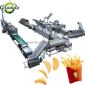 Technologie de pointe Automatique Ligne de Production de Frites Surgelées avec Le Meilleur Frites Surgelées Prix Usine