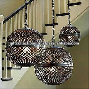 Linterna de vela de Metal, soporte de Pilar, luces colgantes decorativas, disponible al mejor precio, de exportación - Product Image 2
