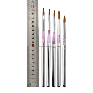 Haut de Gamme Naturel <span class=keywords><strong>Sable</strong></span> Cheveux Poignée En Métal Voyage Aquarelle Art Peinture Pinceaux - Product Image 2