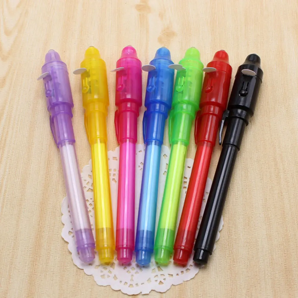 <span class=keywords><strong>Großhandel</strong></span> Magie unsichtbare Tinte Markierung stift, UV D-Etektor Stift unsichtbare Tinte Stift, Farbe UV-Licht Stift unsichtbare Tinte Stift