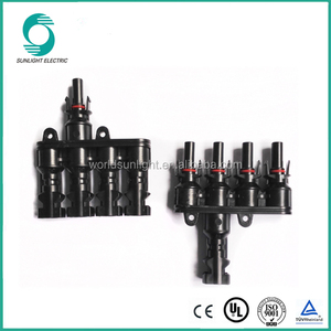 Ce TUV approved impermeable IP67 1000 v dc 2.5 mm2, 4mm2, 6mm2 16A 20A 25A 30A T tipo mc4 conector t-rama - Product Image 3