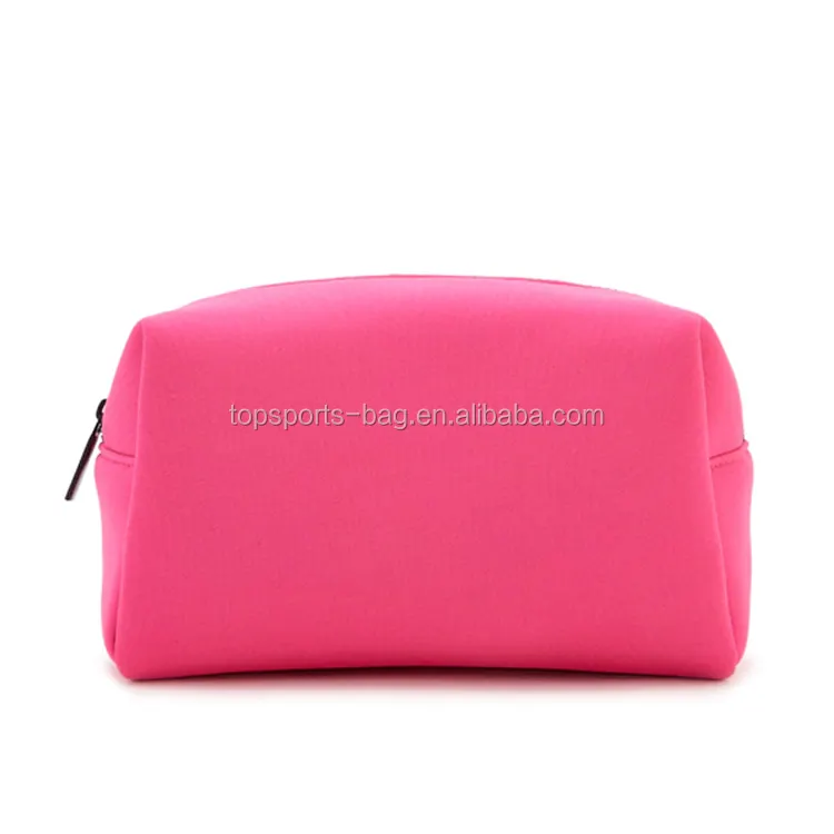 Yeni neopren fermuar seyahat kozmetik çantası güzellik makyaj fırça tutucu çanta gül