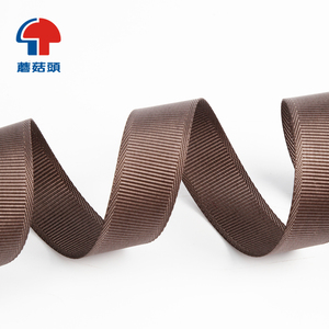 Nhà Máy Bán Buôn Cà Phê Colour Dải Phẳng Dệt Viền <span class=keywords><strong>Polyester</strong></span> Vải Cho Túi Vai Dây Đeo Và Ghế Xe - Product Image 1