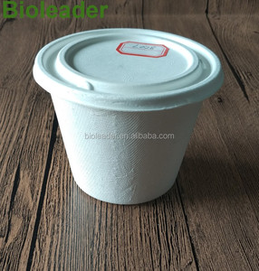 Desechables Biodegradables Bagazo <span class=keywords><strong>de</strong></span> caña <span class=keywords><strong>de</strong></span> azúcar Plato <span class=keywords><strong>de</strong></span> <span class=keywords><strong>Sopa</strong></span> con Tapa (32 oz/950 ml) - Product Image 3