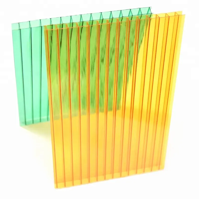 Customize Plastic Roofing Twin Wall Hollow Polycarbonate Sheet Prices For India