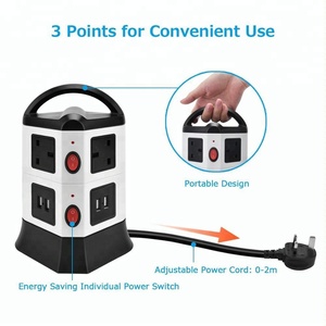 Hot Selling 11-way 4 USB Type-C Ports Electric Outlet <strong>Socket</strong> <strong>Extension</strong> with 11 Outlets 110V-250V 10A 2500W 2m/3m Cable - Product Image 2