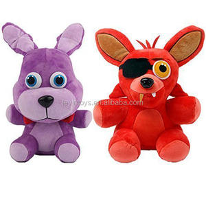 Custom levin Freddy's Fnaf Foxy and Bonnie 25cm Stuffed Plush Toys Christmas Gift