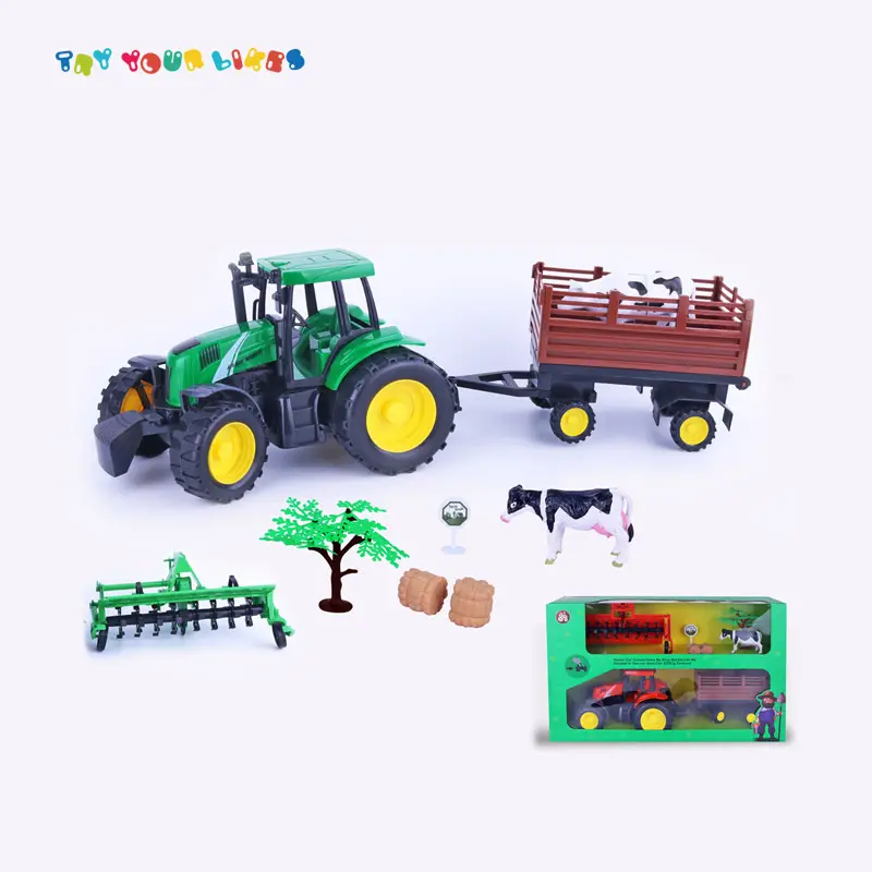 EPT oyuncak üst satış çocuklar komik çiftlik hayvan ve firction kamyon oyuncak ile setleri