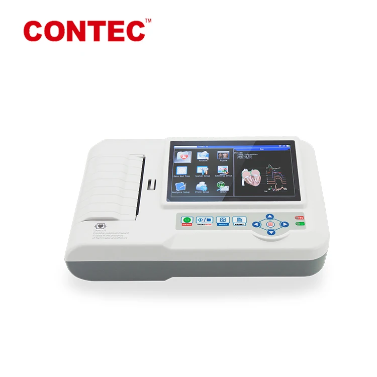 Ecg or ekg CONTEC ECG600G hospital equipment ecg machine ecg nursing on monitor