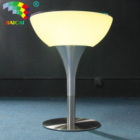 Table de Poker Électronique Table Rougeoyante Led Meubles Table Bar Meubles
