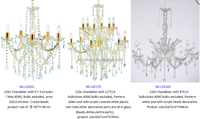 Lustre en cristal électrique doré grand pendentif classique pour hôtel maison blanc chaud design européen lumière pour chambres restaurants