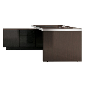 Escritorio de oficina ejecutivo moderno de alta calidad Suministro DE FÁBRICA DE China Muebles de madera MDF Mesa de computadora para el hogar CEO Office Company - Product Image 6