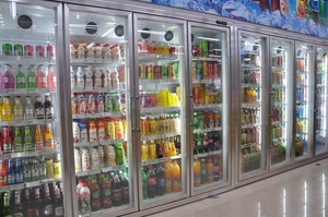 Điều Khiển Từ Xa Siêu Thị Sản Phẩm Sữa 8 Cửa Kính Hiển Thị Tủ Lạnh Cho Tạp Hóa - Product Image 5