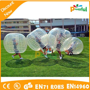 Effacer 1.0 MM epaisseur PVC gonflable copain ventre boule de butoir, Gonflable balle bulle de football - Product Image 2