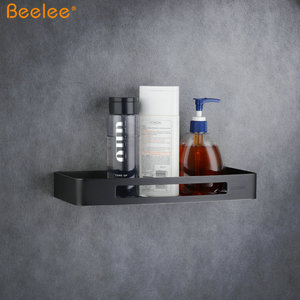 Beelee BA9287B Black Stainless Steel 304 Bathroom Storage Organizer <strong>Shower</strong> Shelf <strong>Shower</strong> Caddy <strong>Rack</strong> - Product Image 3