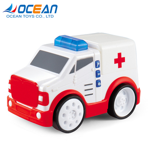 Mini <span class=keywords><strong>ambulance</strong></span> en plastique à piles, jouet électrique, prix pour enfants - Product Image 1