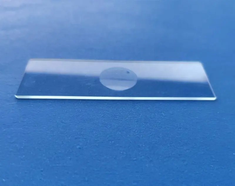 Tobogán de microscopio de cristal cóncavo, diapositivas de concavidades de un solo pozo, 7103