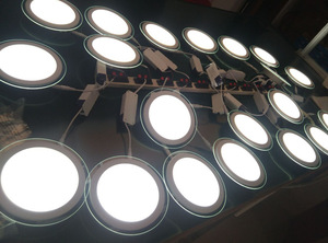 <span class=keywords><strong>Panel</strong></span> de luz <span class=keywords><strong>Led</strong></span> de cristal redondo extrafino, lámparas de techo <span class=keywords><strong>Led</strong></span> empotrables de 6W - Product Image 4