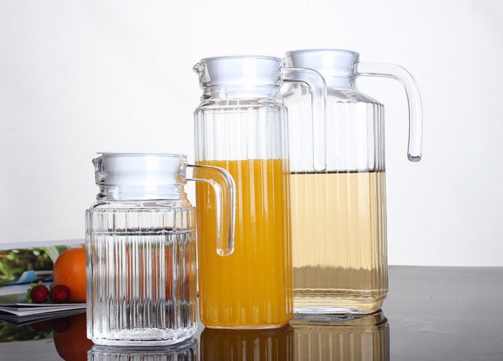 Hotsale glass kettle 1L/2L water glass jug, glass water pitcher