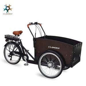 <span class=keywords><strong>Bicicletta</strong></span> <span class=keywords><strong>Elettrica</strong></span> da Carico a Tre Ruote C-UB9034E a Carico Anteriore per Trasporto Bambini con Pedalata Assistita - Product Image 1
