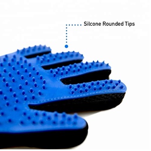 Hot sale amazing effect Silicone cleaning massage wash gloves for cat dog - Product Image 3