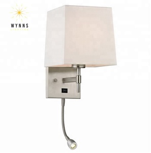 Applique Moderna <span class=keywords><strong>a</strong></span> <span class=keywords><strong>Braccio</strong></span> Orientabile per Corridoi di Hotel, Comodini, Bagni, Illuminazione LED con Interruttore, Stile in Vetro, Decorativa per Esterni - Product Image 4