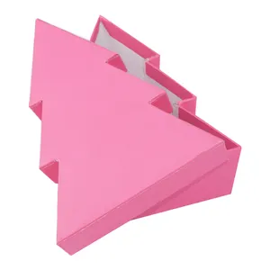 Boîte cadeau Usb de remplissage de papier de pyramide de Rose de valise de Triangle