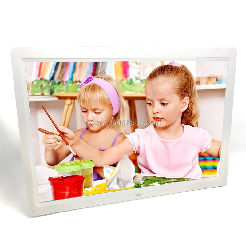 15 17 inch battery operated full HD digital photo frame for advertising