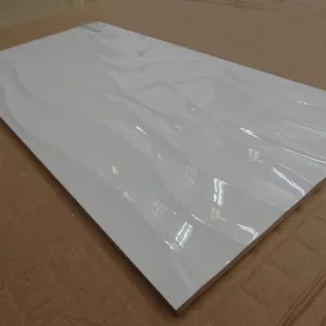 300X600Mm คลื่นสีขาวลื่นพอร์ซเลนกระเบื้องปูพื้นผนังเซรามิก