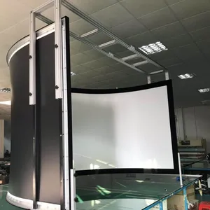 180 inch Gebogen Projectiescherm voor home cinema projectie film