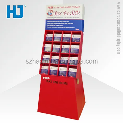 Belasting Toolkit Kleine Mobiele Brochure Houder Rack met Base Tentoonstelling Flyer Holder Folder Houder Display Stand