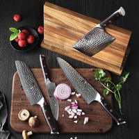 4Pcs 67 Layers Professional Damas Steel Chef Knife Set High quality Sharp Kitchen Knives Manufacturer