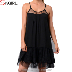 <span class=keywords><strong>Tuniche</strong></span> in Maglia Larga all'Ingrosso, Top Canotta con Estensioni in Pizzo <span class=keywords><strong>Taglie</strong></span> Forti per Donna - Product Image 2