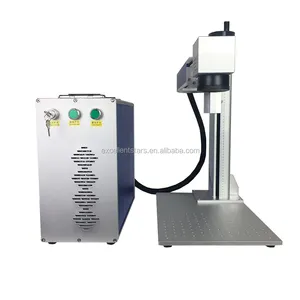 20w 30w 50w portable fiber laser marking machine for name plates barcode labels asset tags