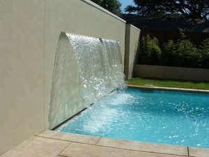Cascata d'Acqua a Lama per Piscina Esterna 120cm, Cascata a Parete in Acciaio Inossidabile - Product Image 6