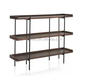 Foshan fabricante feito sob encomenda de madeira fruta vegetal rack de armazenamento de rack de armazenamento de vidro potável