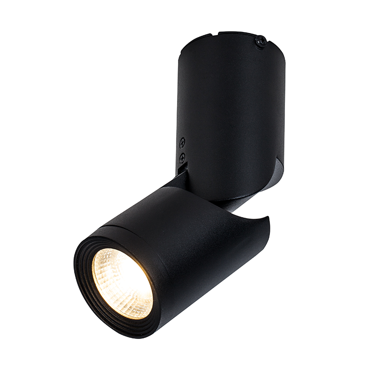 Black Surface Mounted Adjustable LED Spotlights 11W For Restaurant