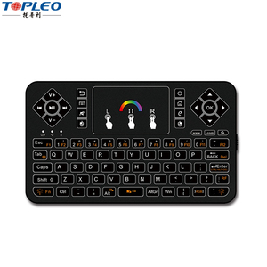 Construcción 2.4 GHz arco iris de colores de luz de fondo led android teclado usb conveniente para ver <span class=keywords><strong>la</strong></span> TELEVISIÓN en <span class=keywords><strong>la</strong></span> noche - Product Image 4