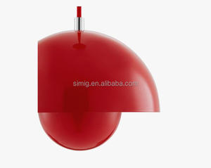 wholesale 2017 Rojo color de <span class=keywords><strong>Verner</strong></span> Panton Maceta colgante de luz E27 titular - Product Image 6