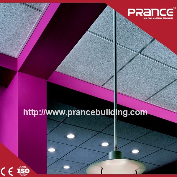 Fissurée/Sténopé/Sable Minérale Panneau De Plafond En Fiber