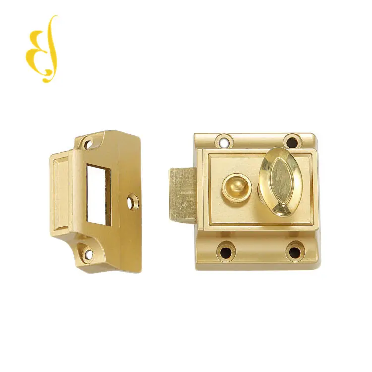 Meksiko Zinc Alloy Keamanan Silinder Deadbolt Night Door Latch Rim Lock