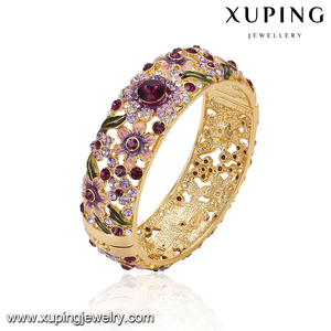 أسورة-172 xuping الماس الأمريكية مجوهرات مخصصة حسب الطلب ، 24k الذهب الإسورة - Product Image 3