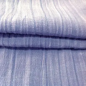 LCA18 35% Silk 65% organic hemp crepe fabric for dress