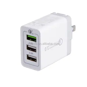 Yüksek kalite 3 Port USB Duvar Şarj AB/AU/İNGILTERE/ABD Plug 5 V 3A Çok USB şarj Cep Telefonu Şarj Için