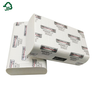 <span class=keywords><strong>Essuie</strong></span>-mains en <span class=keywords><strong>papier</strong></span> à plis multiples gaufré en pâte vierge blanche de vente directe bon marché d'usine - Product Image 3