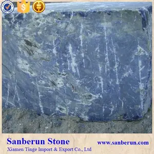 Polished Sodalite Blue Marble For Sale