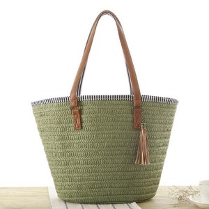 <span class=keywords><strong>Sac</strong></span> de plage artisanal <span class=keywords><strong>marocain</strong></span> de style marché français, <span class=keywords><strong>sac</strong></span> en paille de raphia naturel à longue poignée plate - Product Image 3