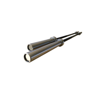 Esportes Profissionais Fosfatação Unisex Barbells IWF Padrão 15kg Mulher 20kg Homem Competição Barbell Prata Black Steel - Product Image 5